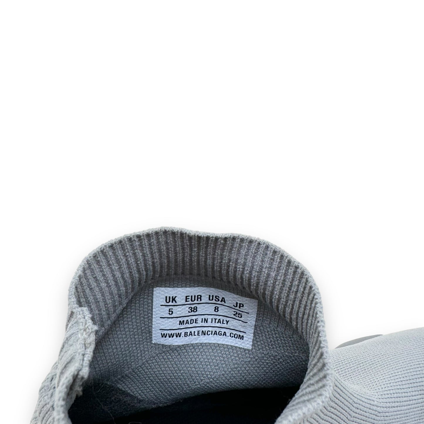 BALENCIAGA SPEED 2.0 KNIT SNEAKER GREY UK5