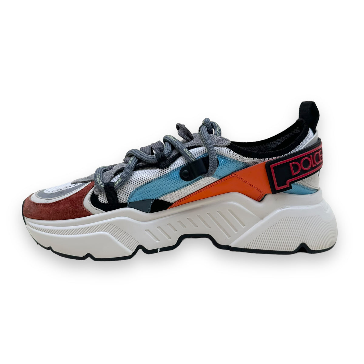 DOLCE & GABBANA DAYMASTER PANELLED LOW TOP SNEAKER MULTICOLOURED UK9