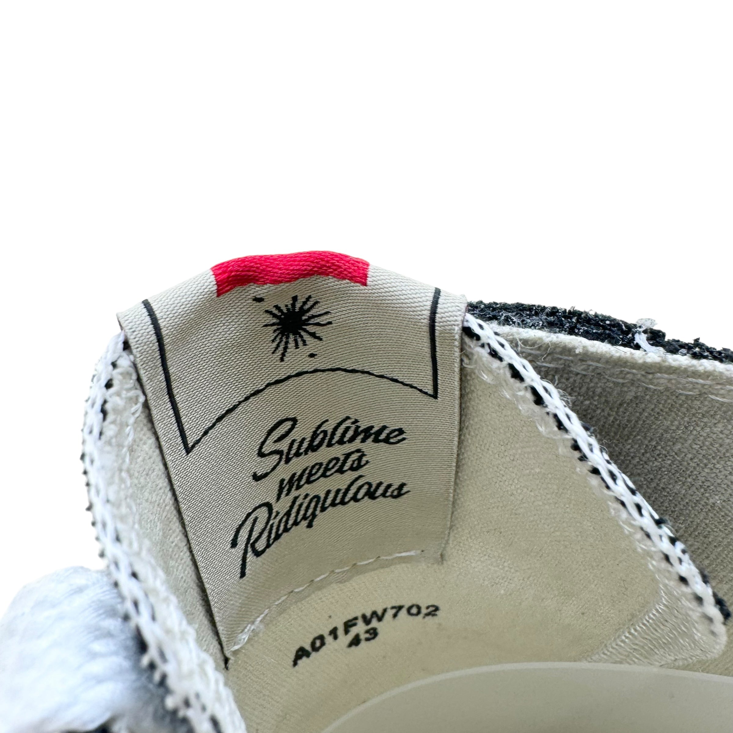 MAISON MIHARA YASUHIRO PETERSON ORIGINAL SOLE SNEAKER BLACK UK9