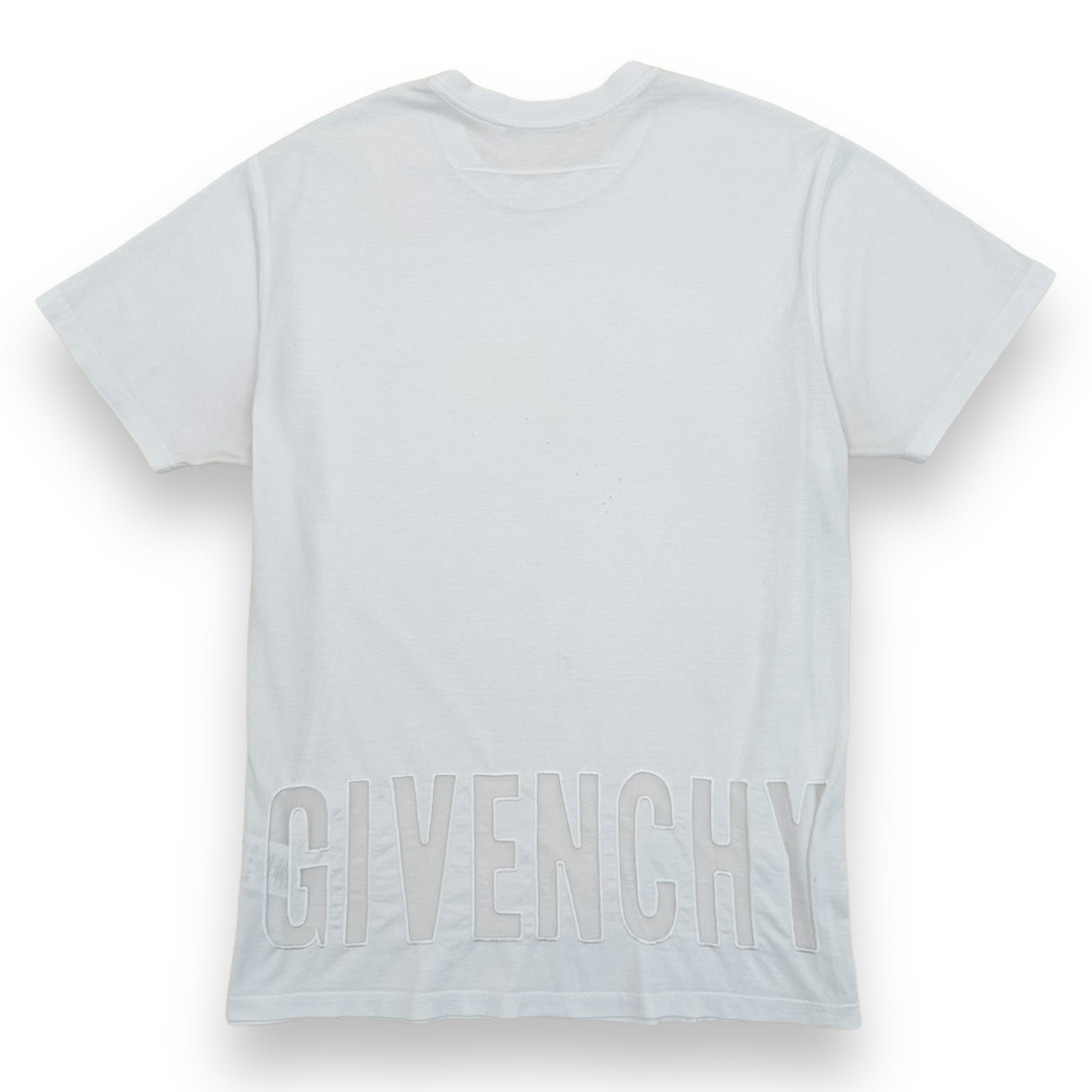 GIVENCHY OVERSIZED LOGO COTTON T-SHIRT WHITE XS