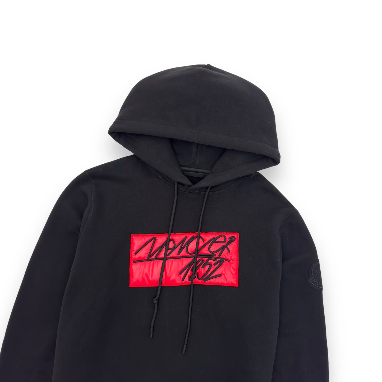 MONCLER GENIUS 1952 HOODIE BLACK / RED L