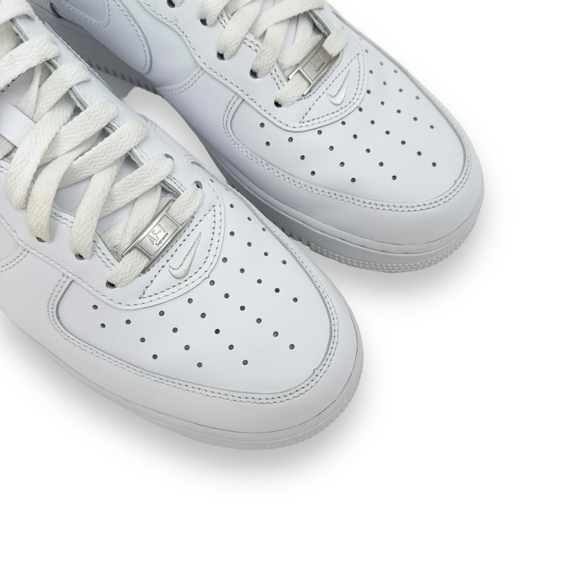 NIKE X SUPREME AIRFORCE 1 SNEAKER WHITE UK10.5