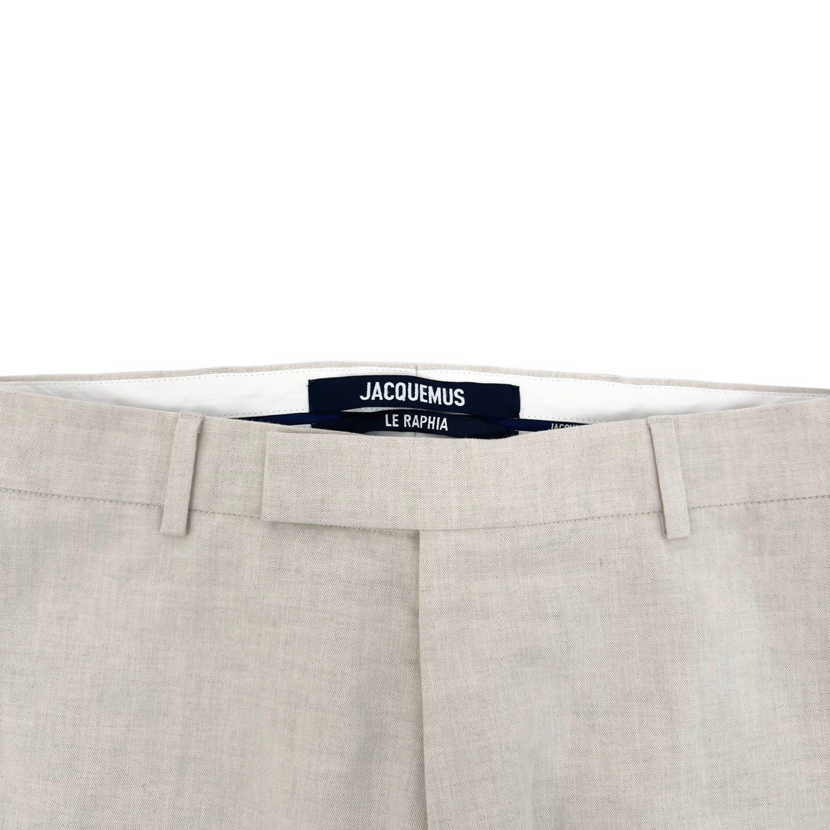 JACQUEMUS LE RAPHIA STRAIGHT LEG LINEN BLEND SUIT TROUSERS 54 / XXL