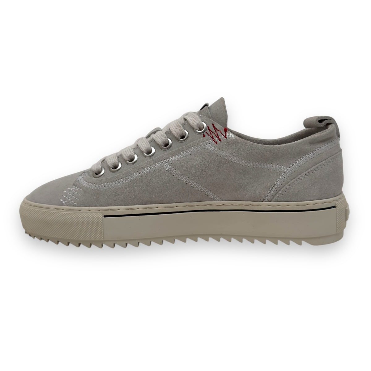 REPRESENT ALPHA LOW TOP SUEDE SNEAKER VINTAGE WHITE UK10