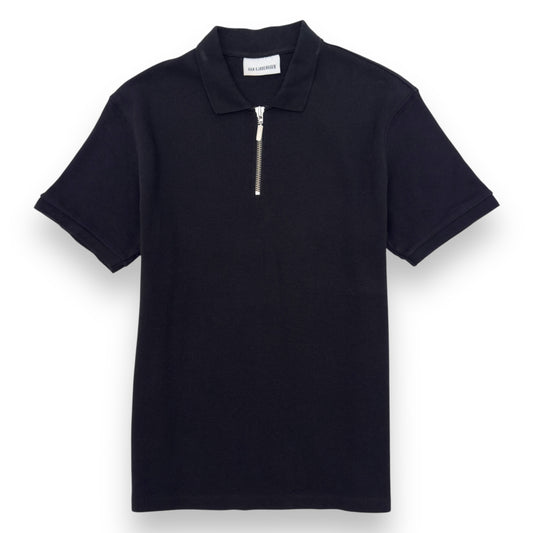 HAN KJØBENHAVN ZIP POLO SHIRT BLACK XL