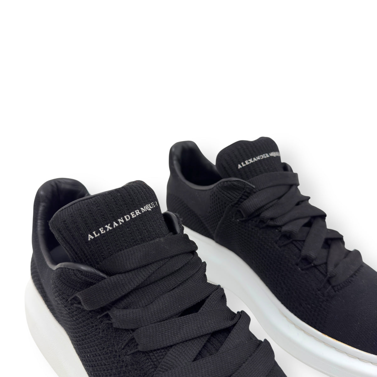 ALEXANDER MCQUEEN KNIT OVERSIZED SNEAKER BLACK / WHITE UK7 / 41