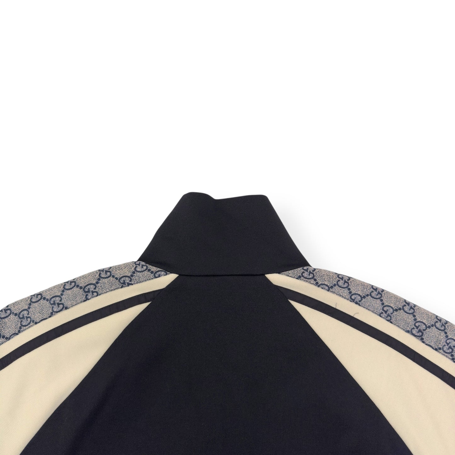 GUCCI TECHNICAL JERSEY TRACK JACKET BLACK / GREY S