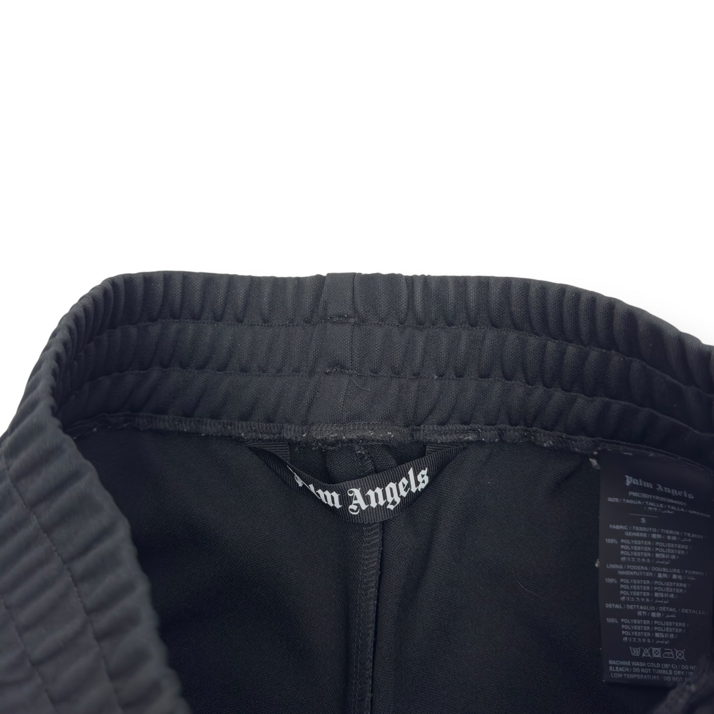 PALM ANGELS SWEAT SHORTS BLACK / WHITE S