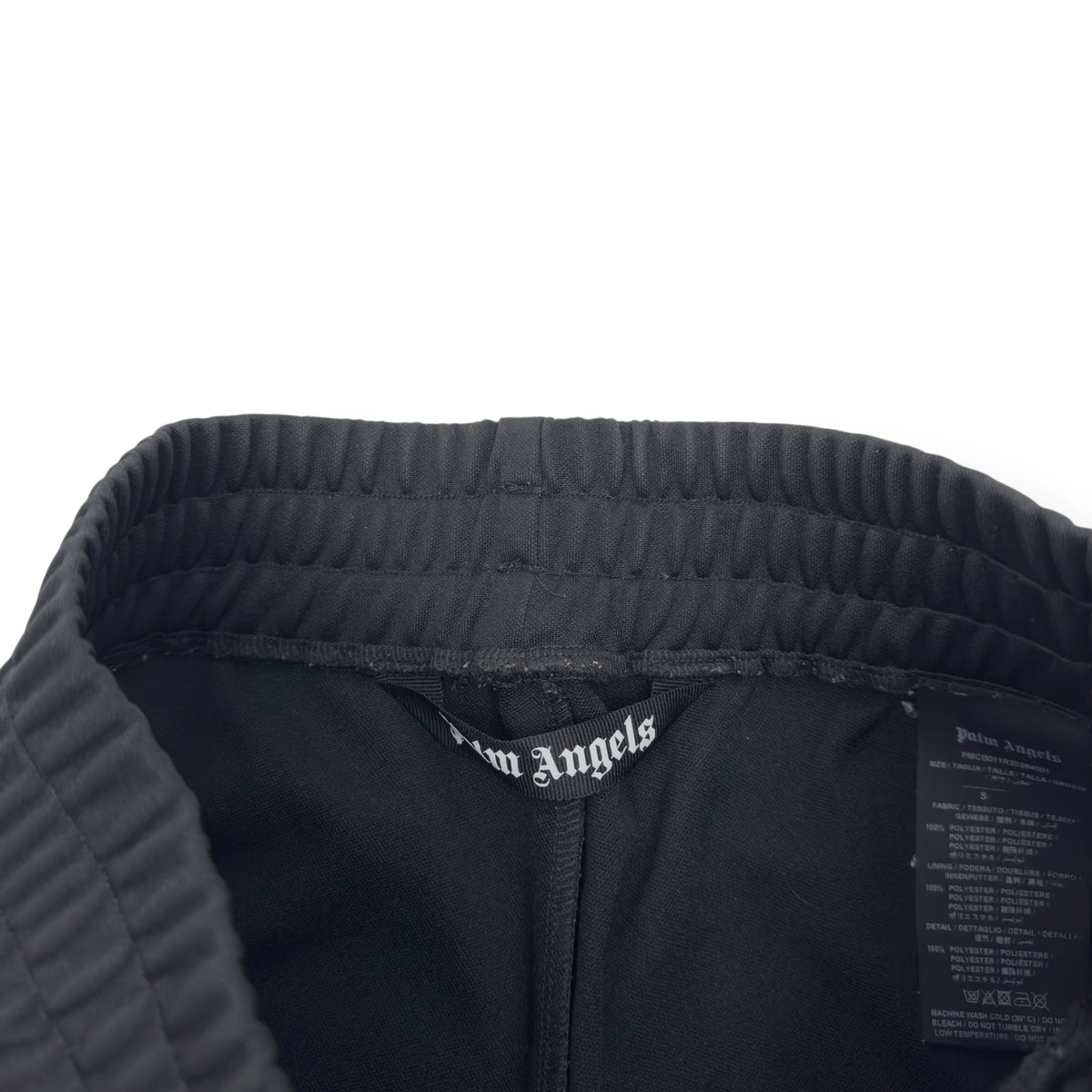 PALM ANGELS SWEAT SHORTS BLACK / WHITE S