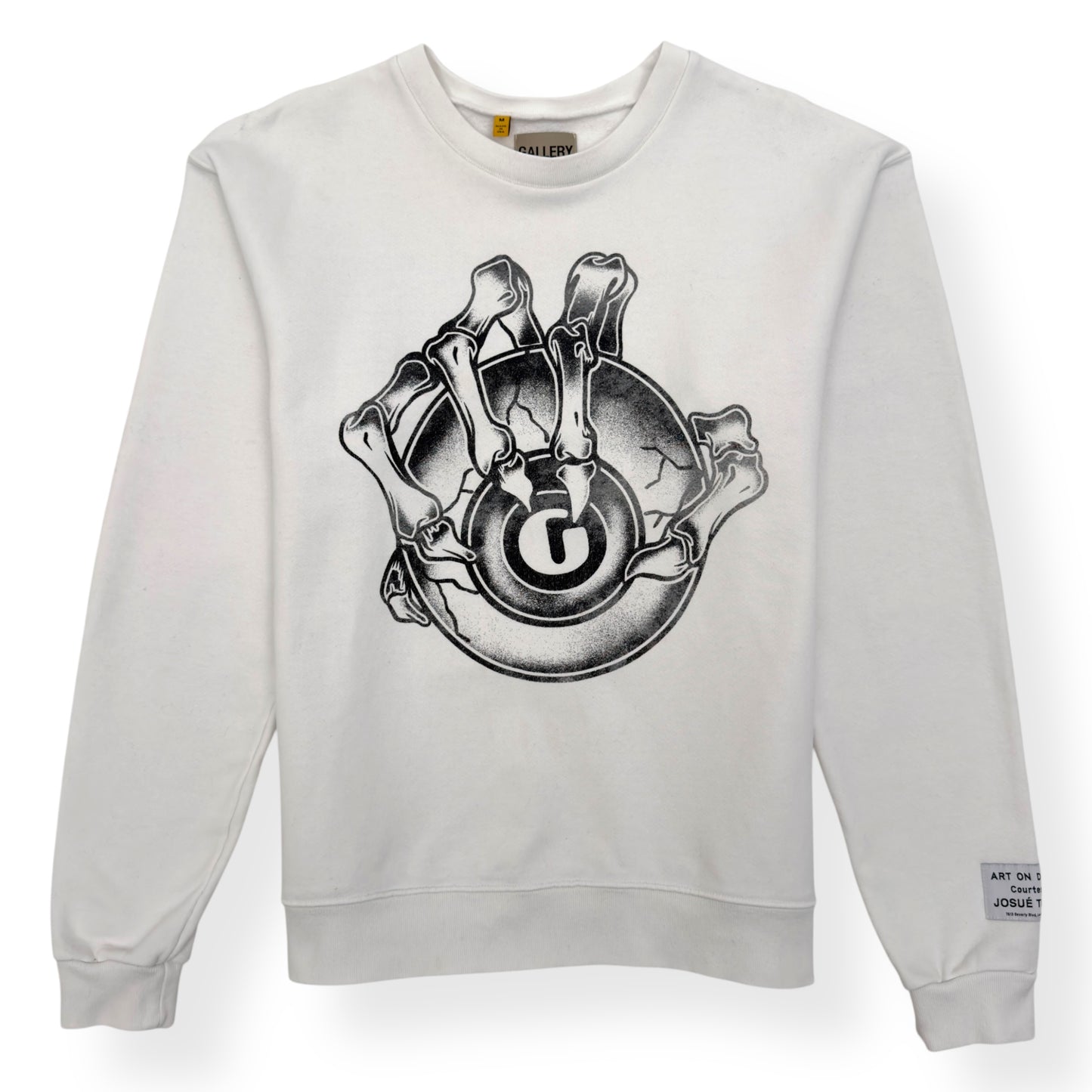 GALLERY DEPT. G BALL CREWNECK SWEATSHIRT WHITE / RED M