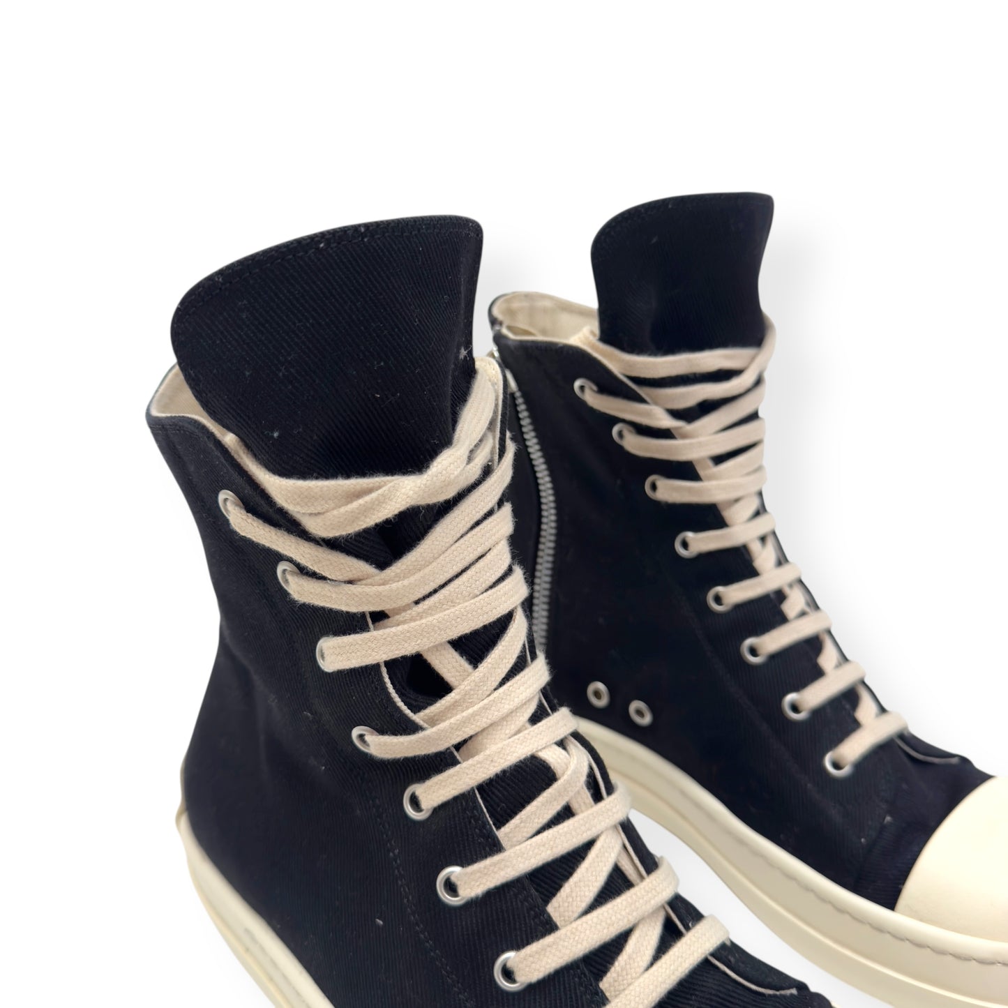RICK OWENS DRKSHDW HOLLYWOOD HIGH TOP SNEAKER DARK DUST / MILK UK8