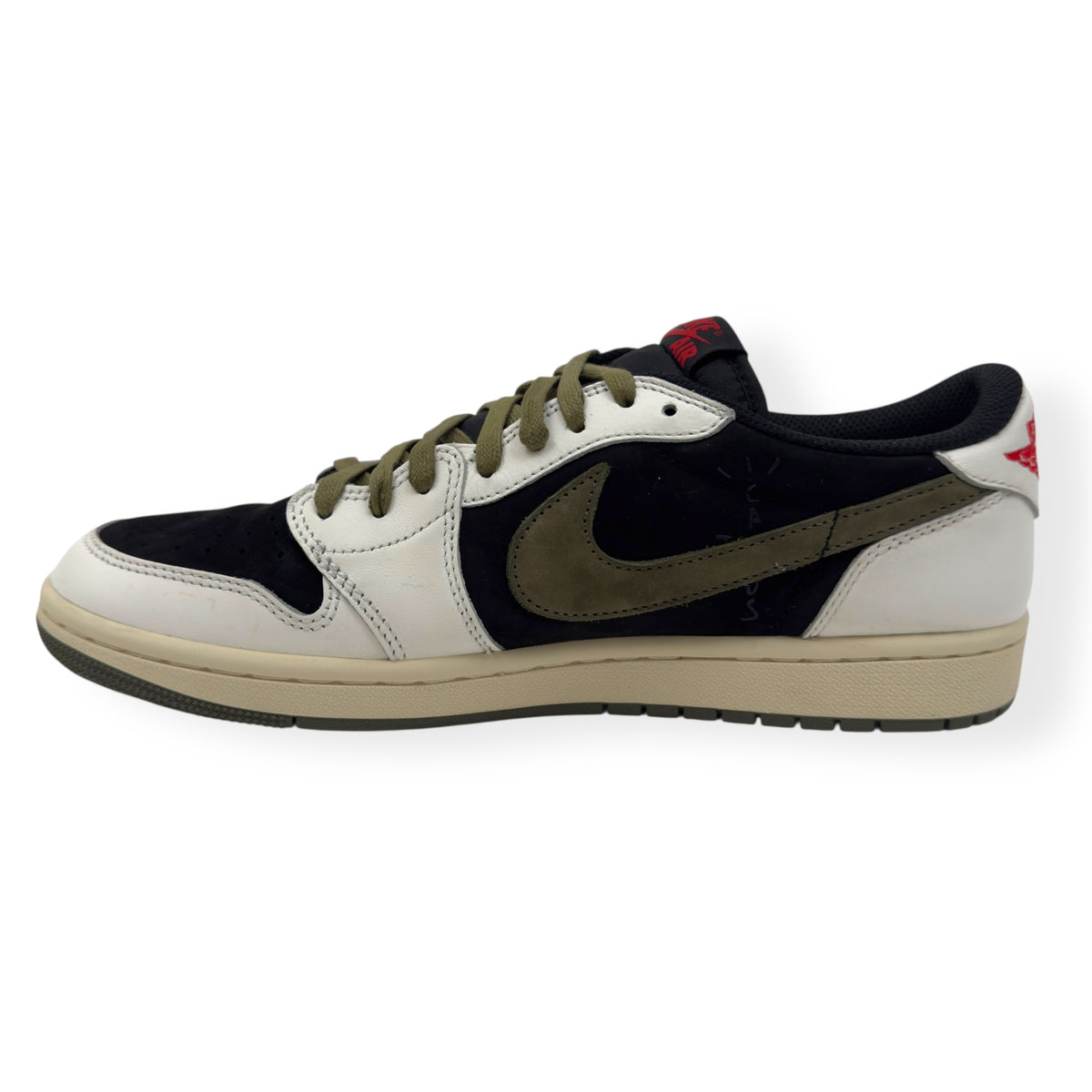 AIR JORDAN 1 LOW OG SP X TRAVIS SCOTT SNEAKER OLIVE UK8.5