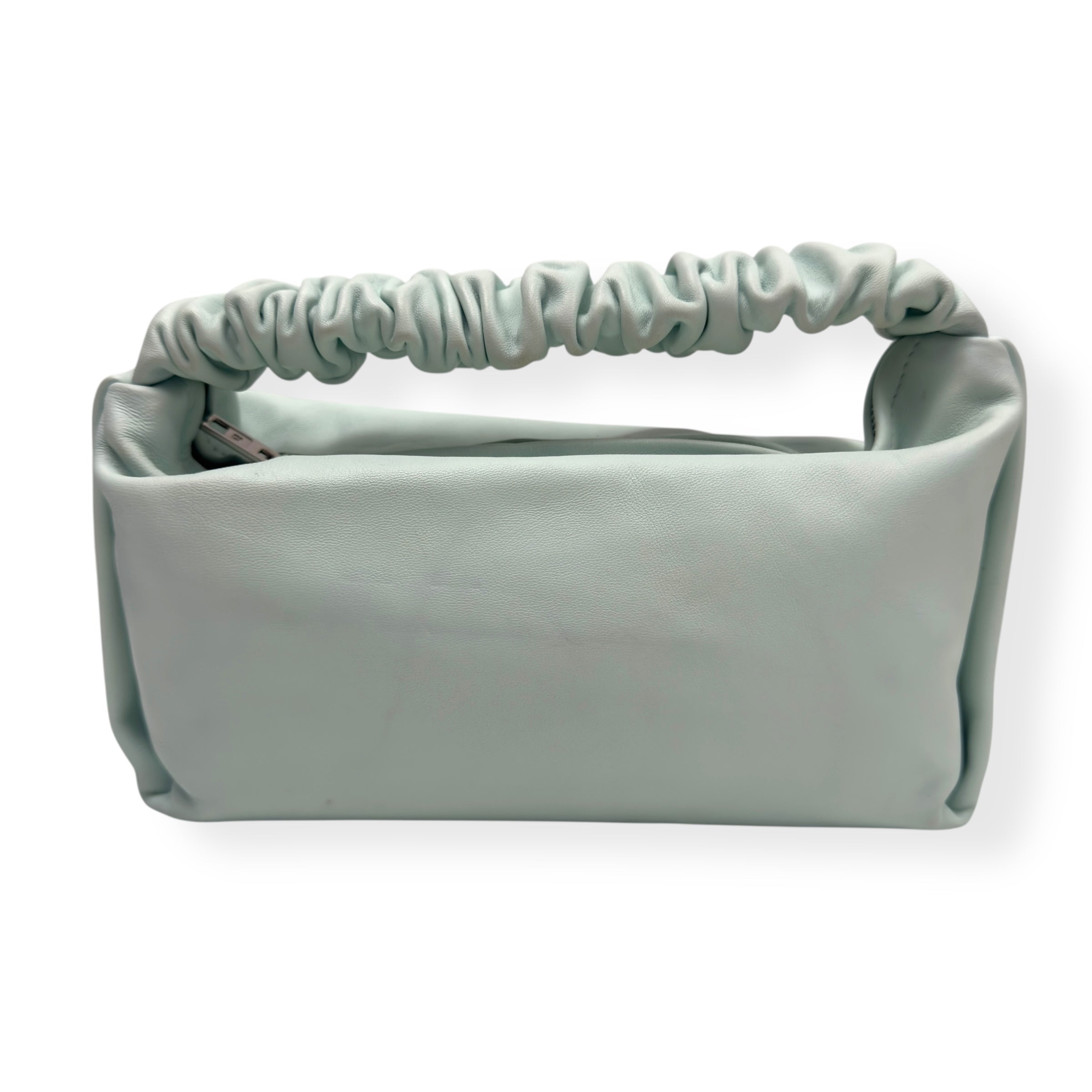 ALEXANDER WANG SCRUNCHIE TOP HANDLE BAG BLUE S