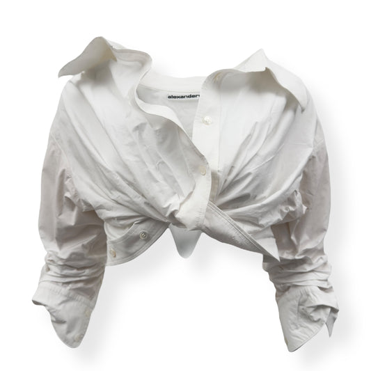 ALEXANDER WANG CROPPED SHIRT WHITE 2 / S