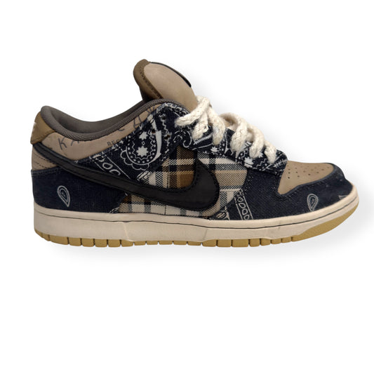 NIKE X TRAVIS SCOTT SB DUNK ‘CACTUS JACK’ LOW SNEAKER BROWN UK6