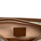 GUCCI GG INTERLOCKING G TRAVEL POUCH BROWN S