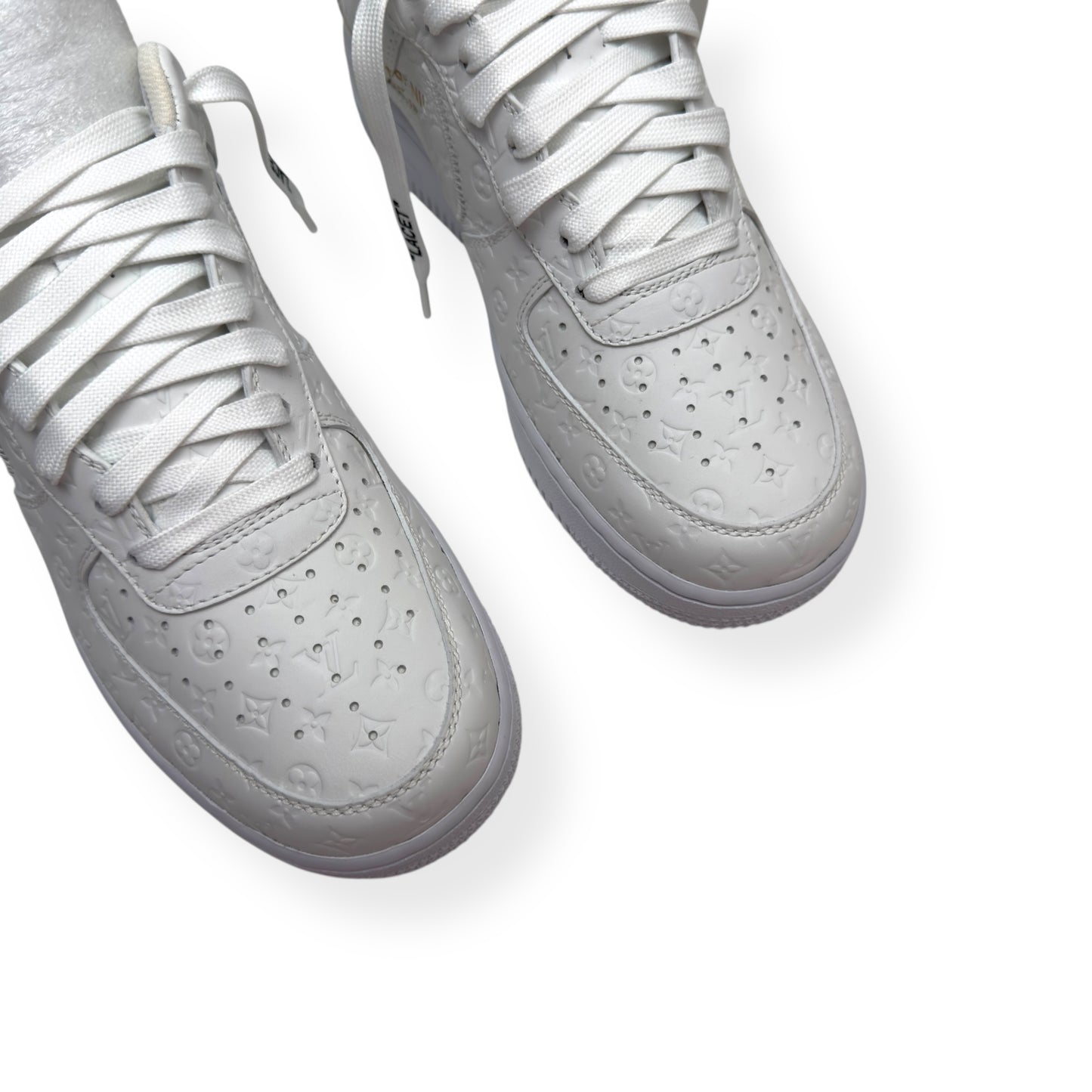 LOUIS VUITTON X NIKE AIR FORCE 1 SNEAKER WHITE UK7 / US8