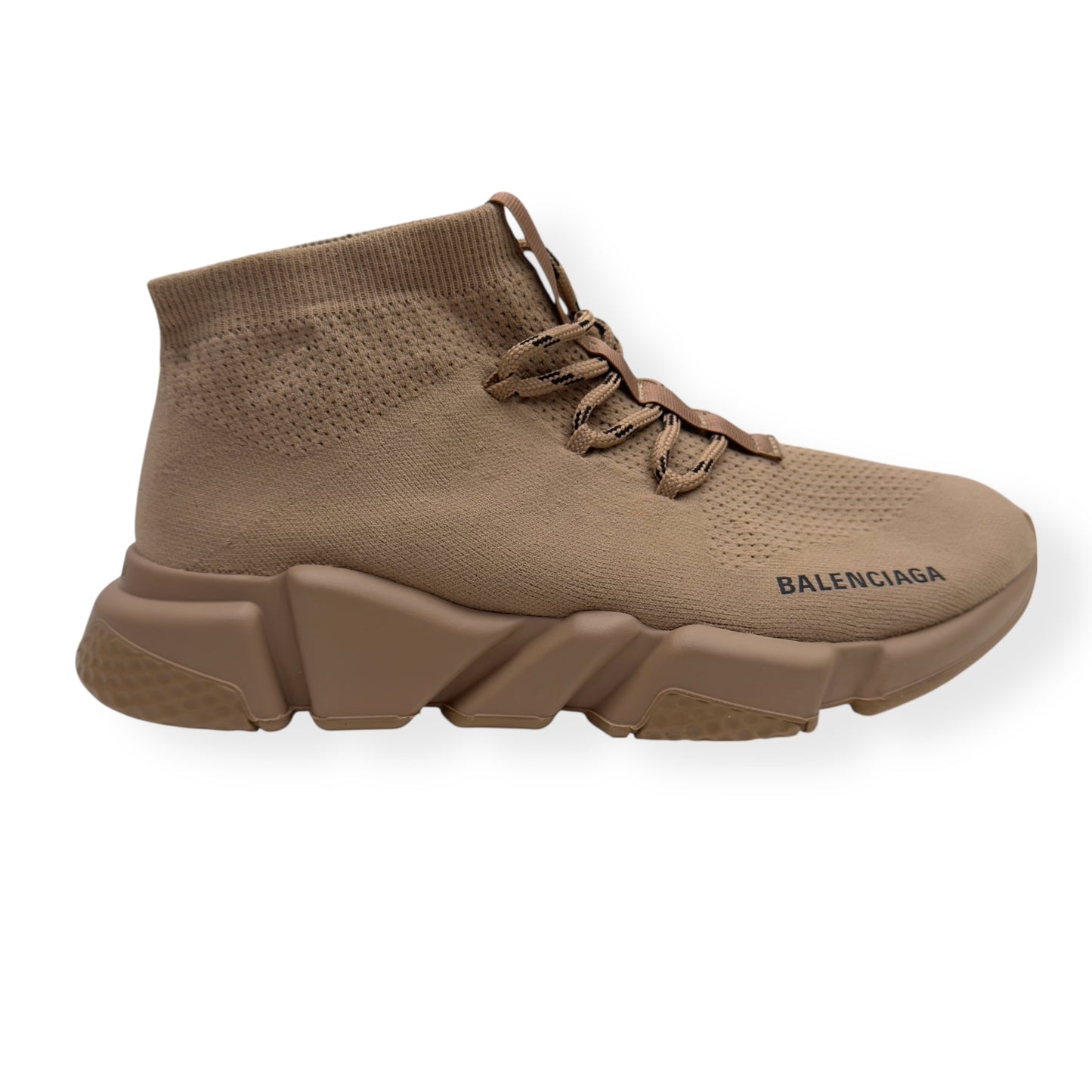 BALENCIAGA SPEED LACE-UP SNEAKER BEIGE UK7