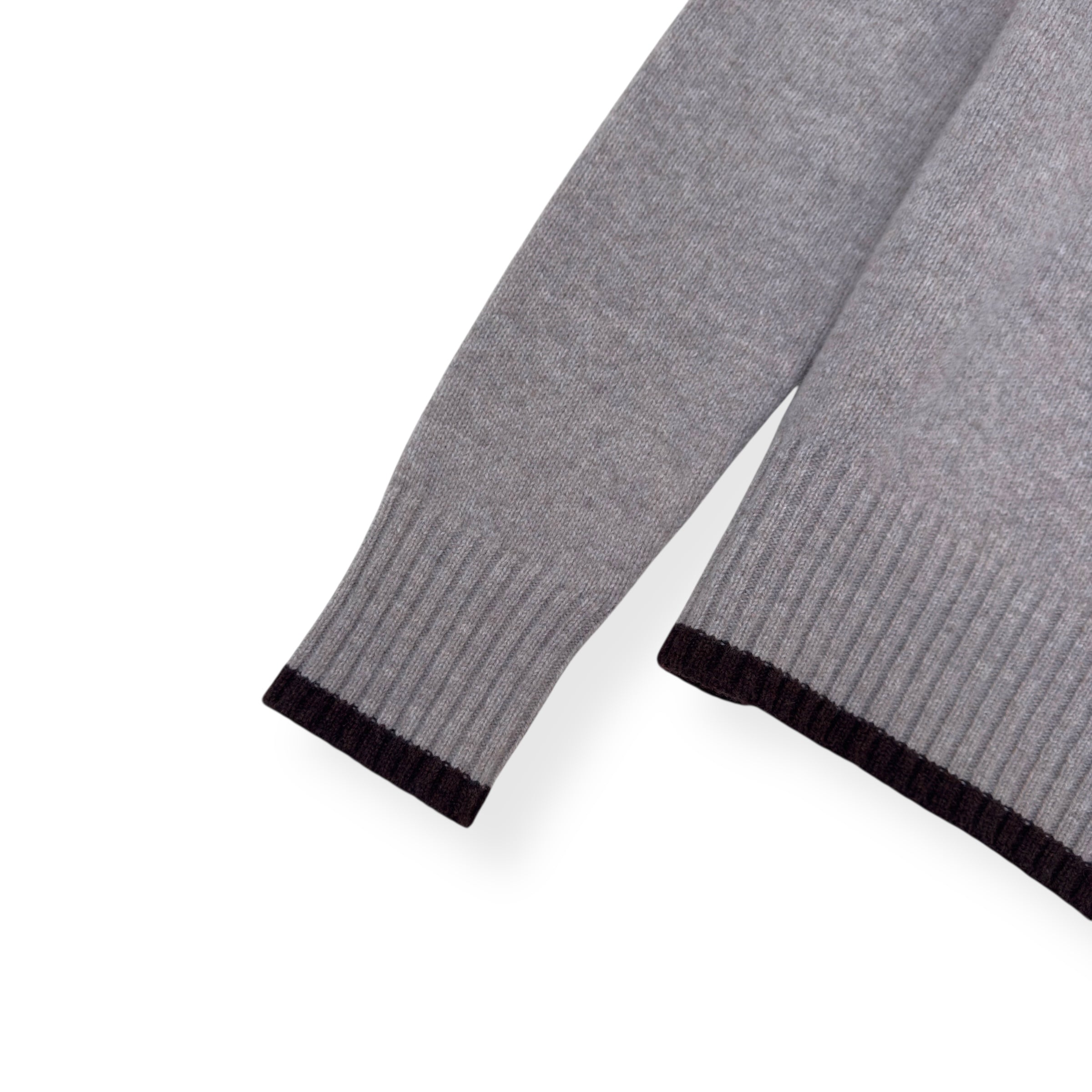 CHRISTIAN DIOR ATELIER WOOL CREWNECK SWEATER GREY M