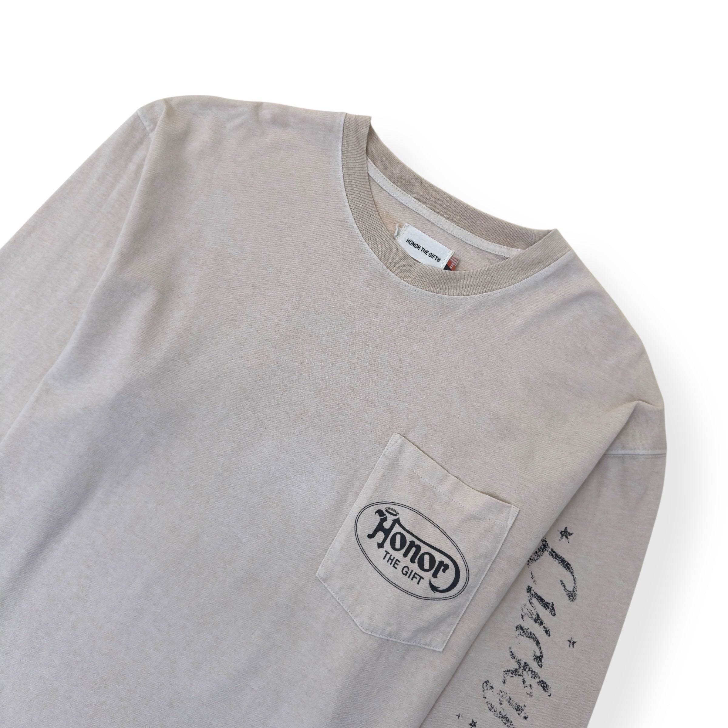 HONOR THE GIFT LUCKY HAND LONG-SLEEVE T-SHIRT CREAM L