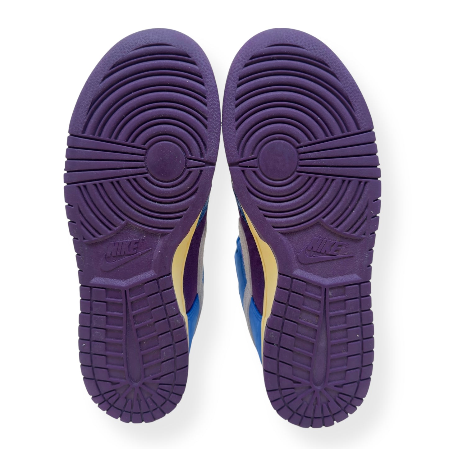 NIKE X UNDEFEATED DUNK LOW SP SNEAKER BLUE / PURPLE UK8