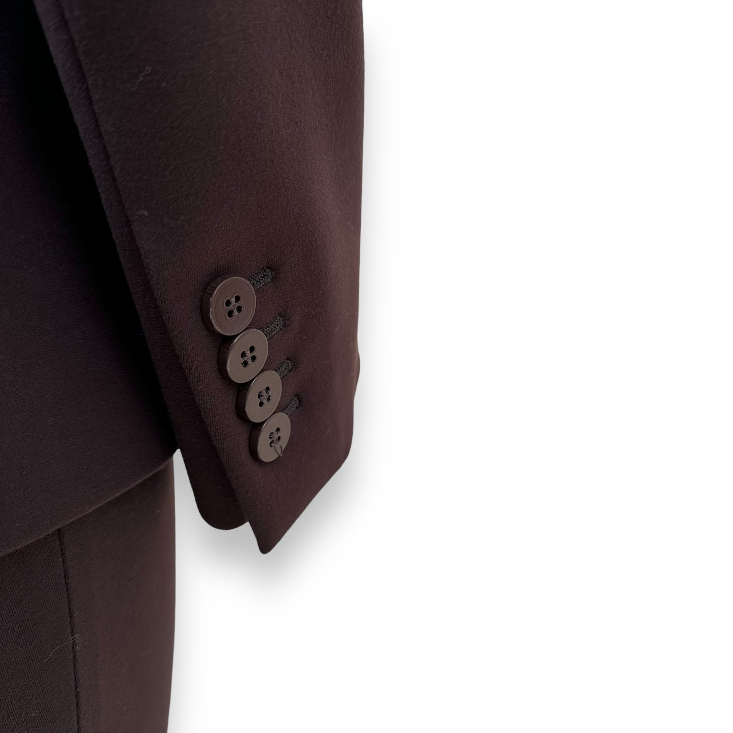 THE ATTICO SINGLE BREASTED BLAZER BROWN UK8