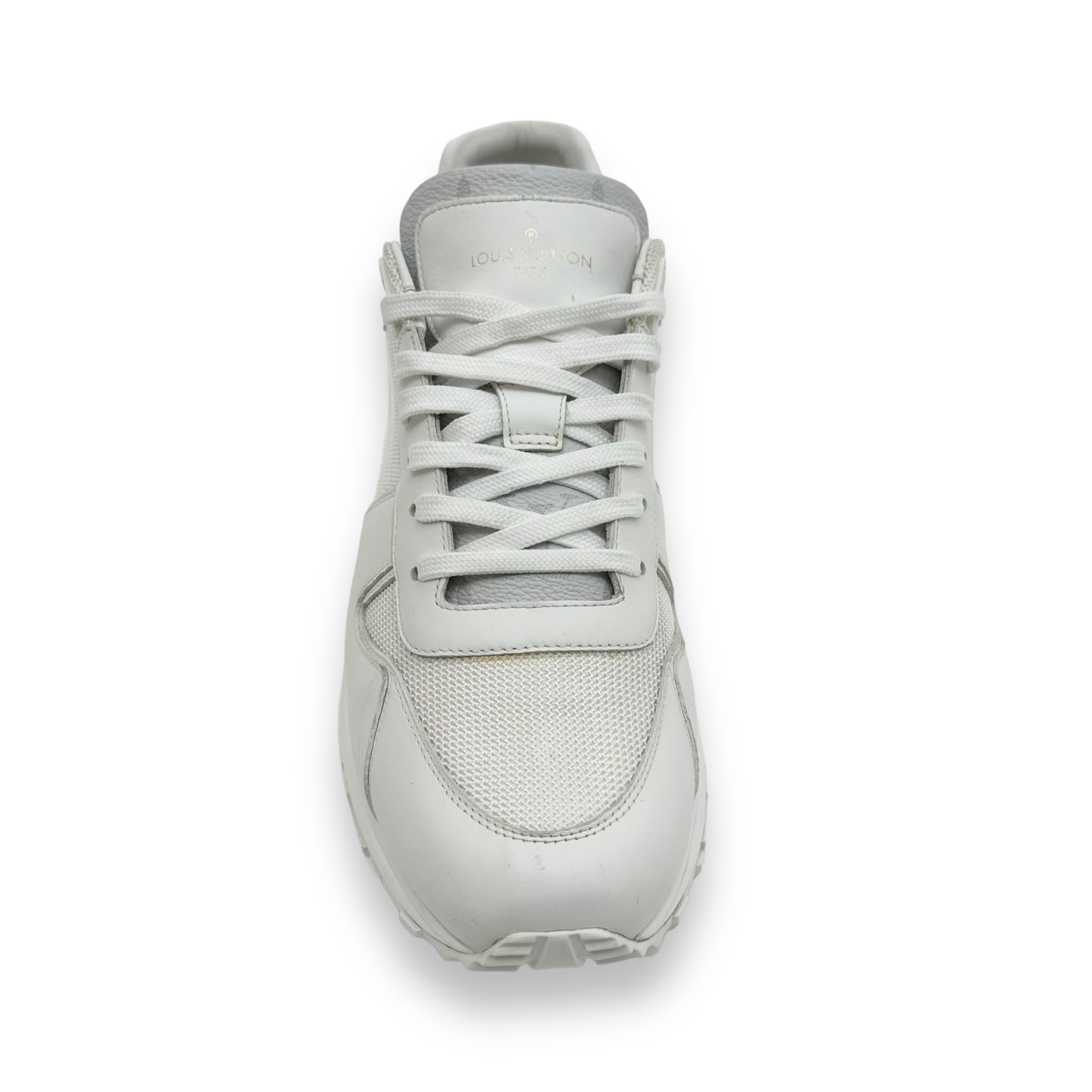LOUIS VUITTON RUN AWAY LEATHER SNEAKER WHITE UK8.5