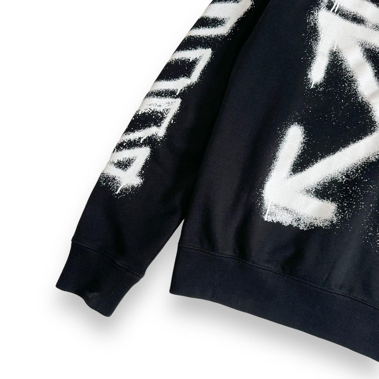 OFF-WHITE SPRAY MARKER HOODIE BLACK / WHITE L