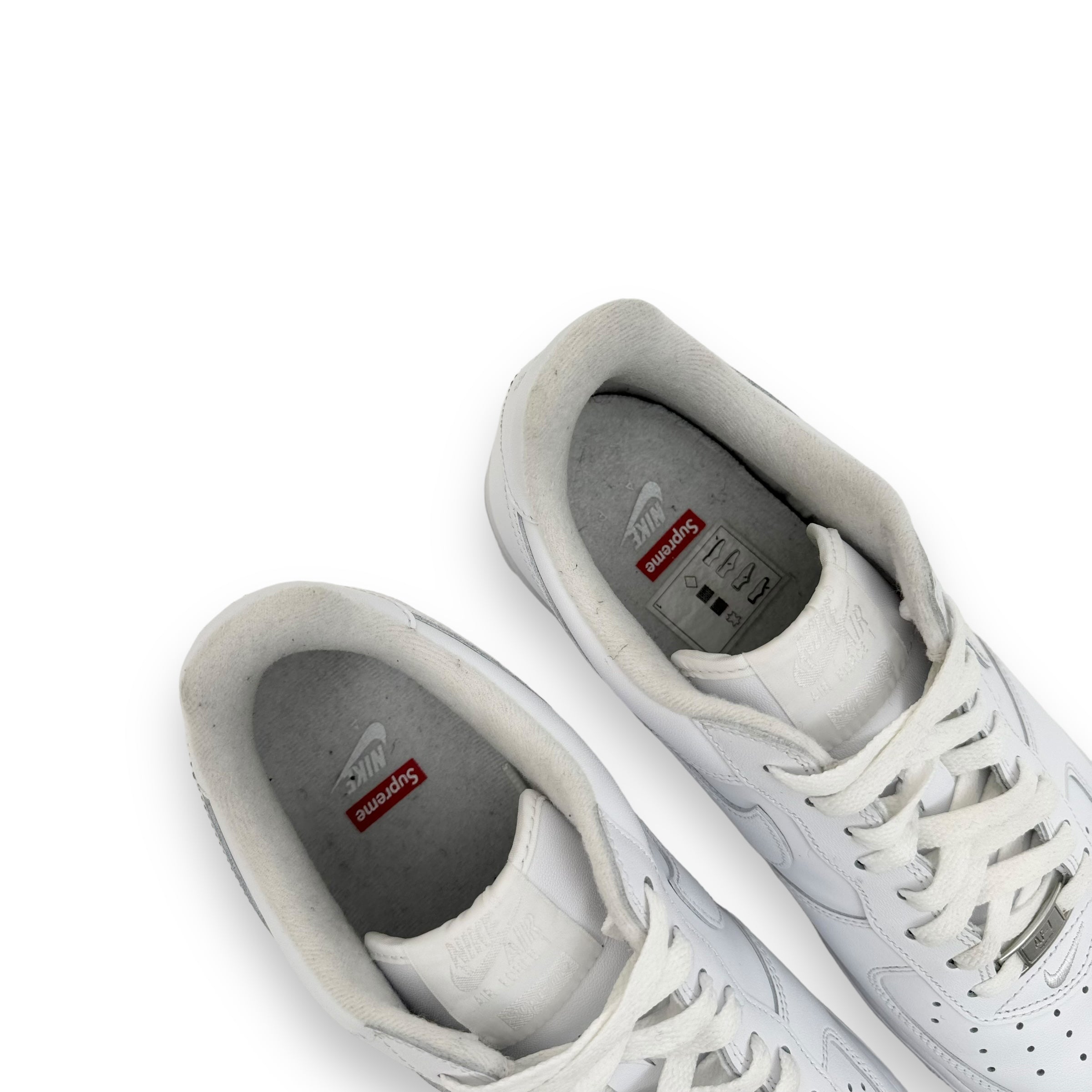 NIKE X SUPREME AIRFORCE 1 SNEAKER WHITE UK10.5