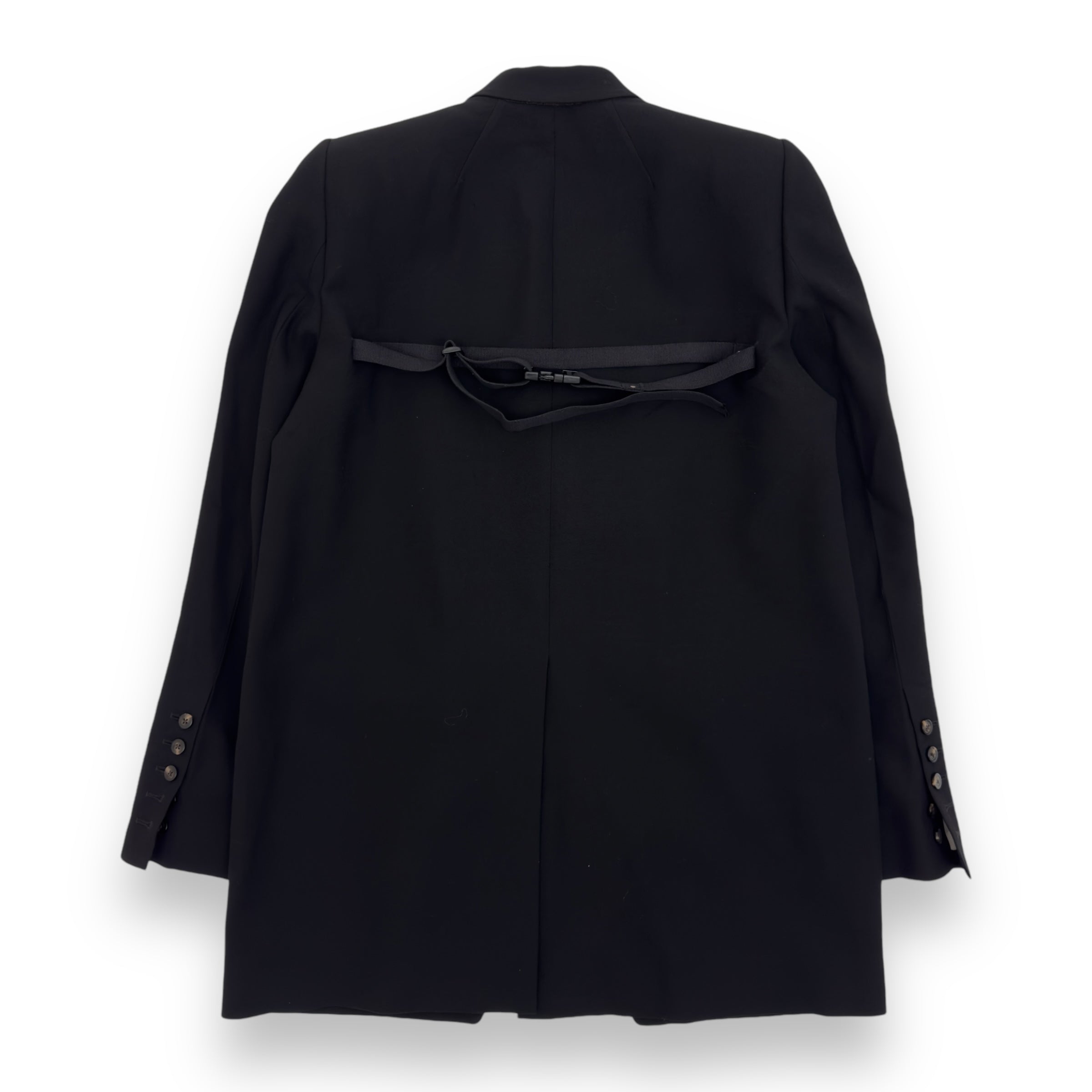 RICK OWENS TECUATL SS20 TATLIN WOOL BLAZER JACKET BLACK L