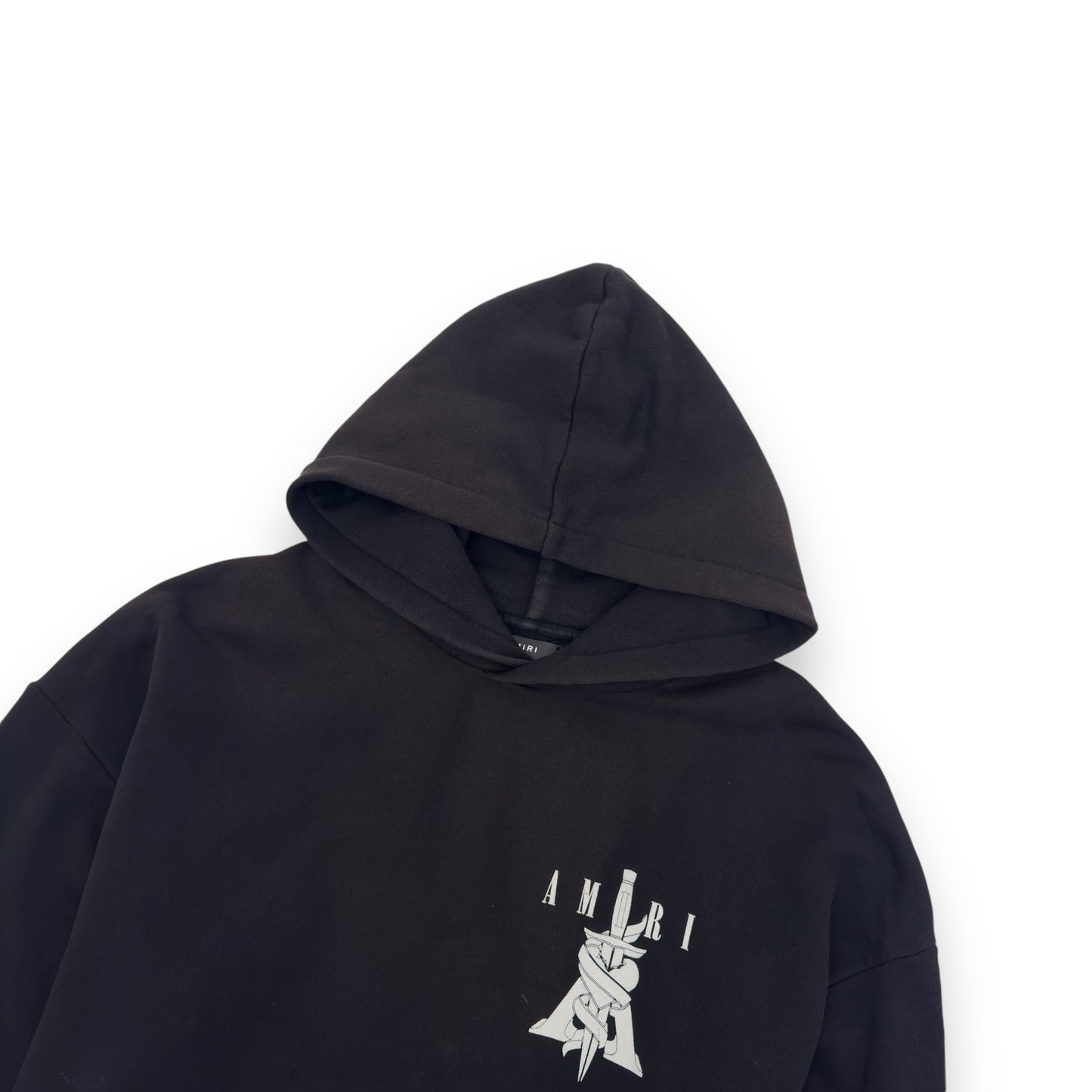 AMIRI DAGGER HOODIE BLACK / WHITE XL