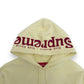 SUPREME SICK MOTHER HOODIE PALE YELLOW / RED XL