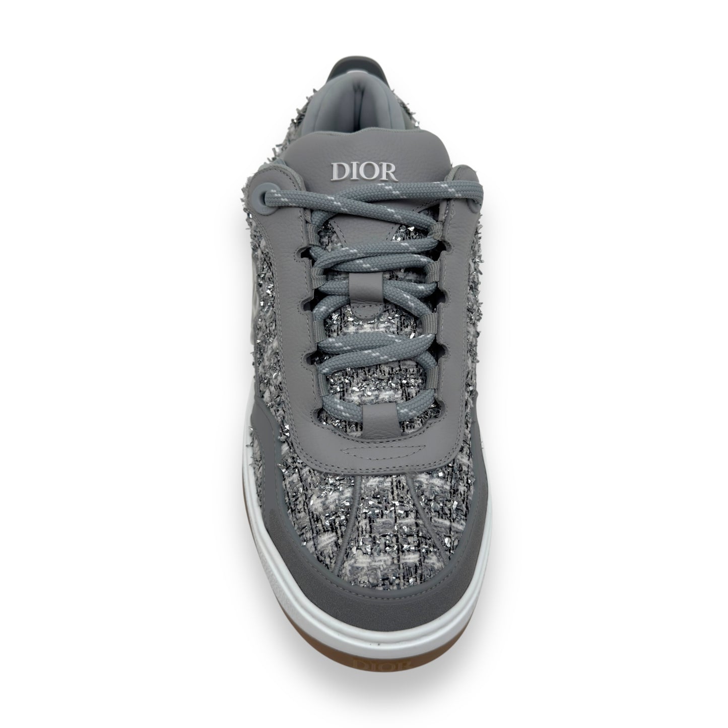 DIOR B9S SKATER TWEED SNEAKER SILVER UK11