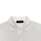 THOM SWEENEY LONG SLEEVE COTTON POLO SHIRT WHITE L