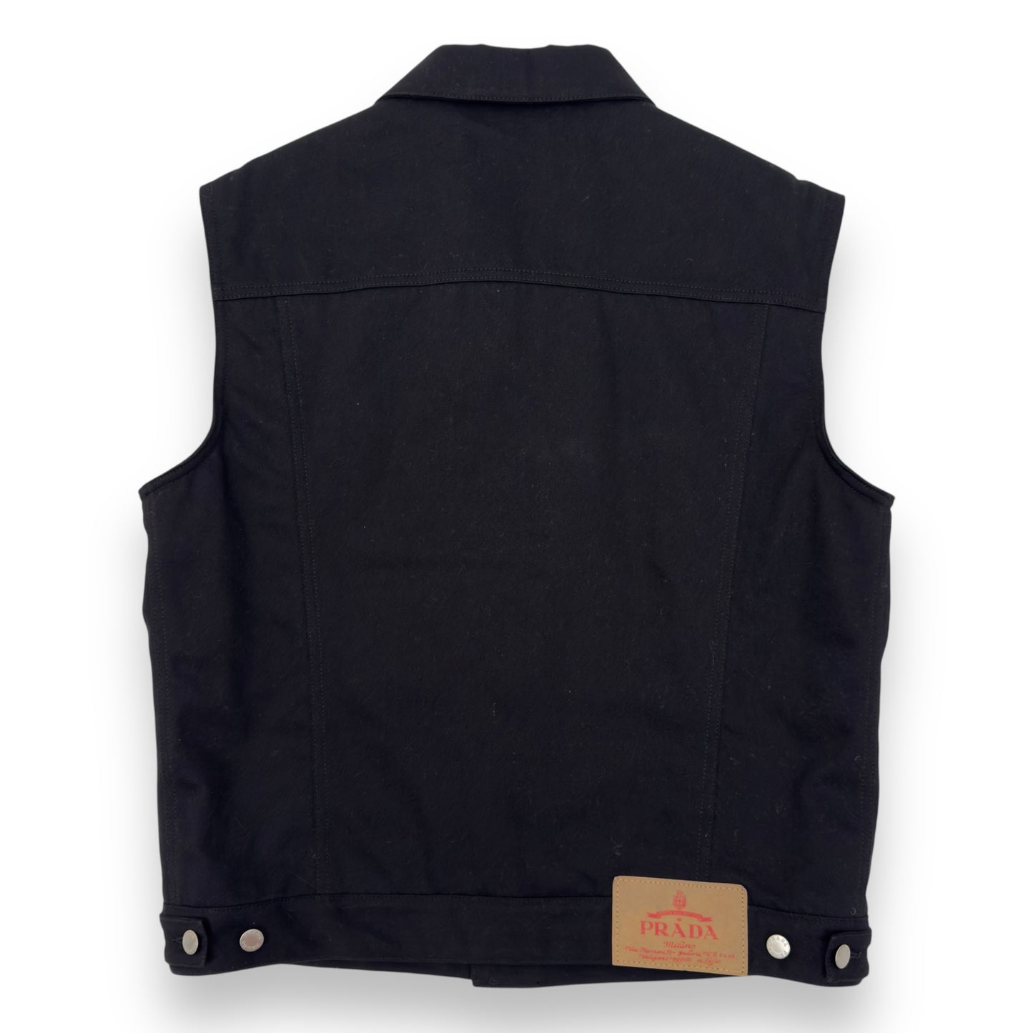 PRADA BULL DENIM VEST BLACK XXL