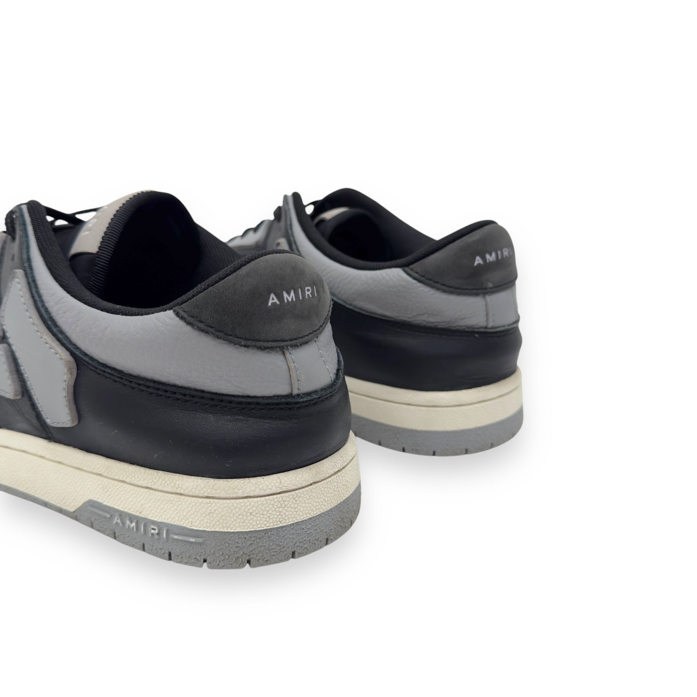 AMIRI SKEL LOW TOP SNEAKER BLACK / GREY UK11