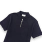 HAN KJØBENHAVN ZIP POLO SHIRT BLACK XL