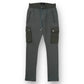 AMIRI COTTON KNIT CARGO SWEATPANTS GREEN M