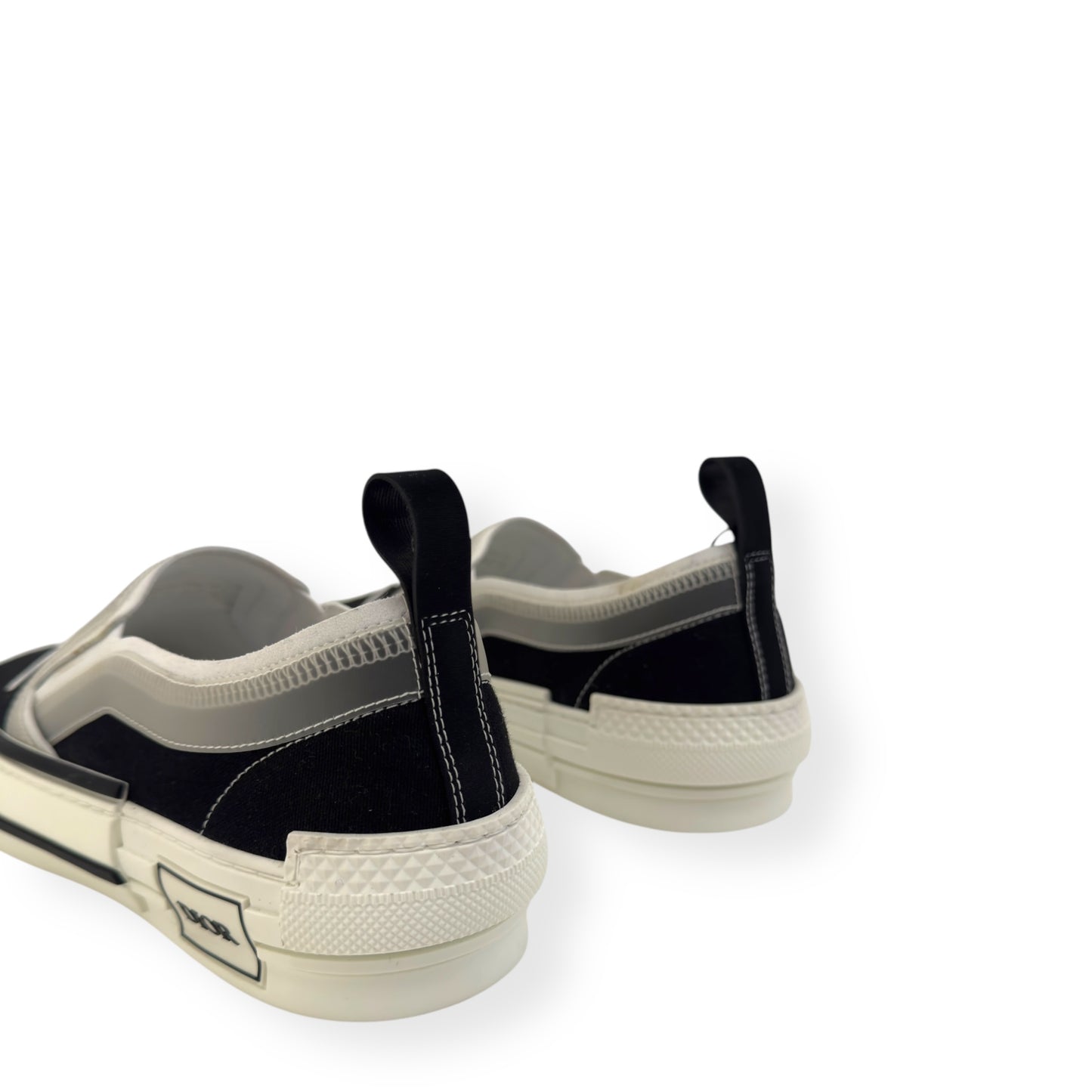 DIOR X SHAWN STUSSY B23 SLIP ON SNEAKER WHITE / BLACK UK8.5