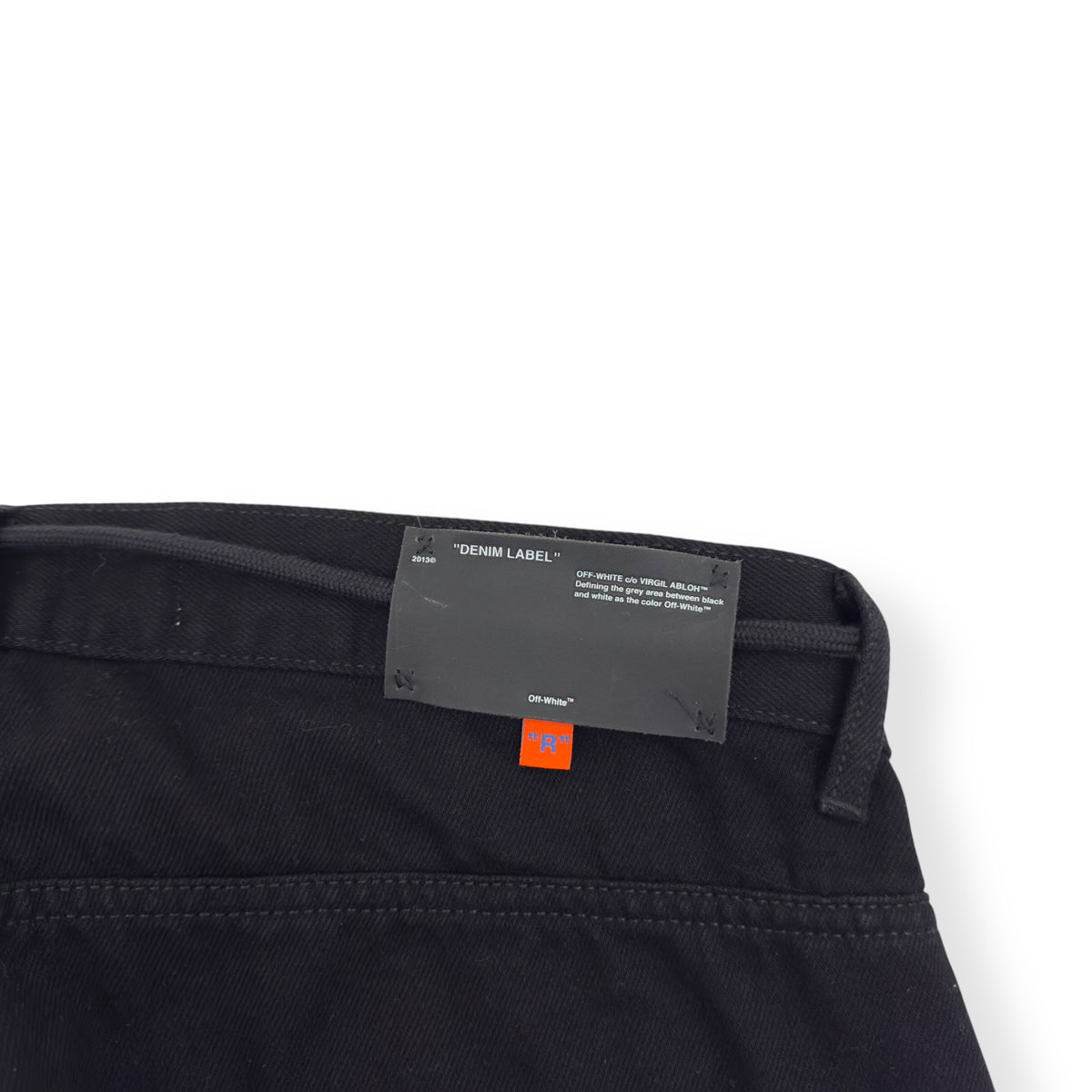OFF-WHITE X EV BRAVADO 5 POCKET DENIM JEANS BLACK W34”