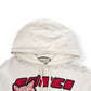 GUCCI CAT LOGO-PRINT HOODIE BEIGE / RED M