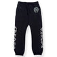 CHROME HEARTS ALL OVER MONOGRAM HORSESHOE LOGO SWEATPANTS BLACK / WHITE M