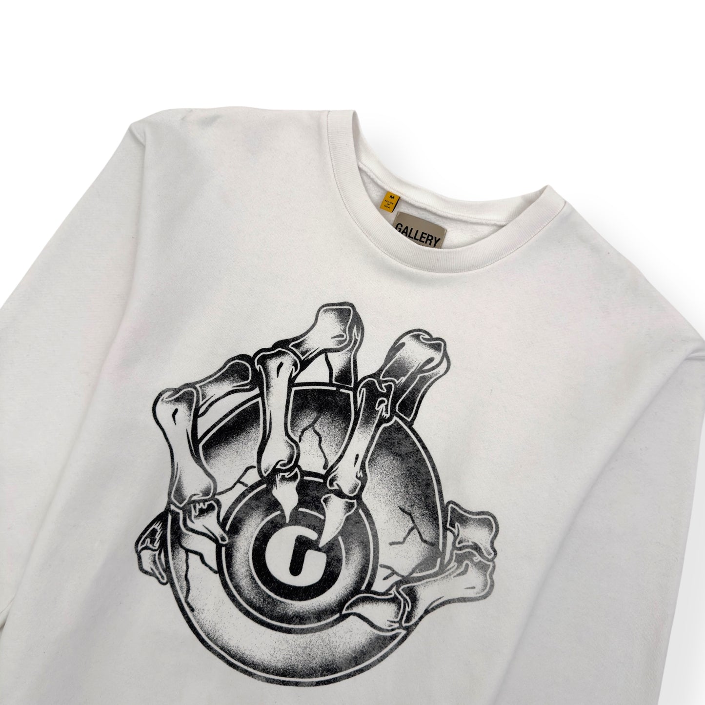 GALLERY DEPT. G BALL CREWNECK SWEATSHIRT WHITE / RED M