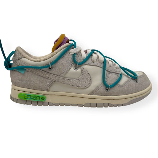 NIKE X OFF-WHITE LOT 36 LOW TOP SNEAKER WHITE / GREY UK7