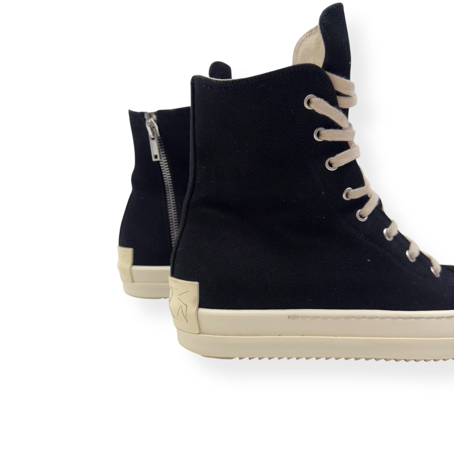 RICK OWENS DRKSHDW HOLLYWOOD HIGH TOP SNEAKER DARK DUST / MILK UK8