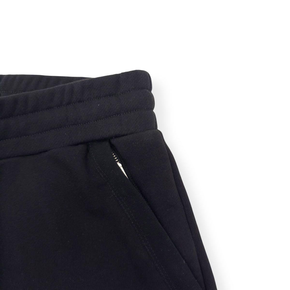 AMIRI LOGO SWEAT SHORTS BLACK / WHITE M