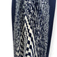 CARVEN PLEATED ABSTRACT LONG SKIRT BLUE 40 / UK12