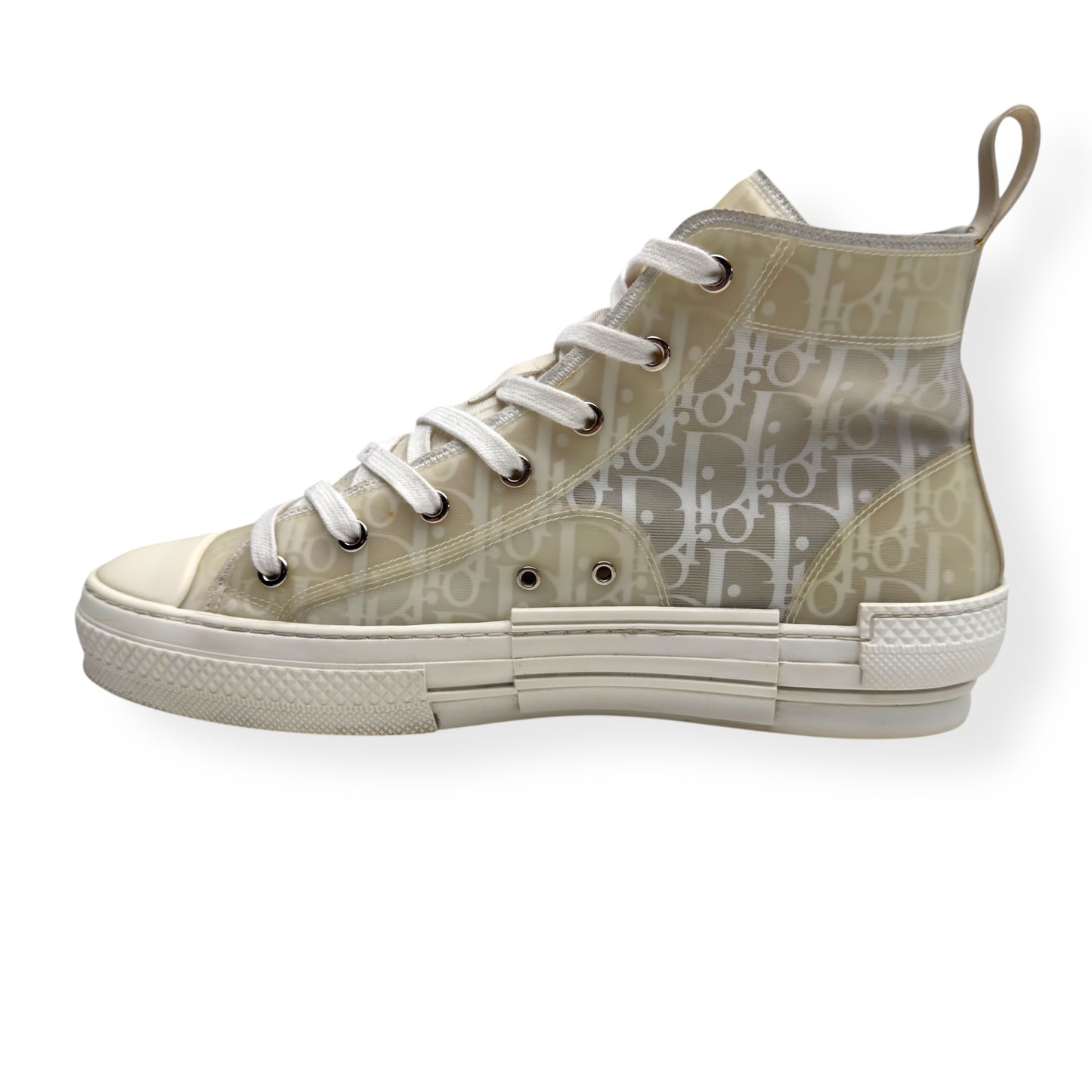 DIOR B23 HIGH TOP SNEAKERS BLACK / WHITE 42 / UK8