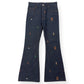 LOUIS VUITTON EMBROIDERED BOOTCUT DENIM TROUSERS INDIGO BLUE W30”