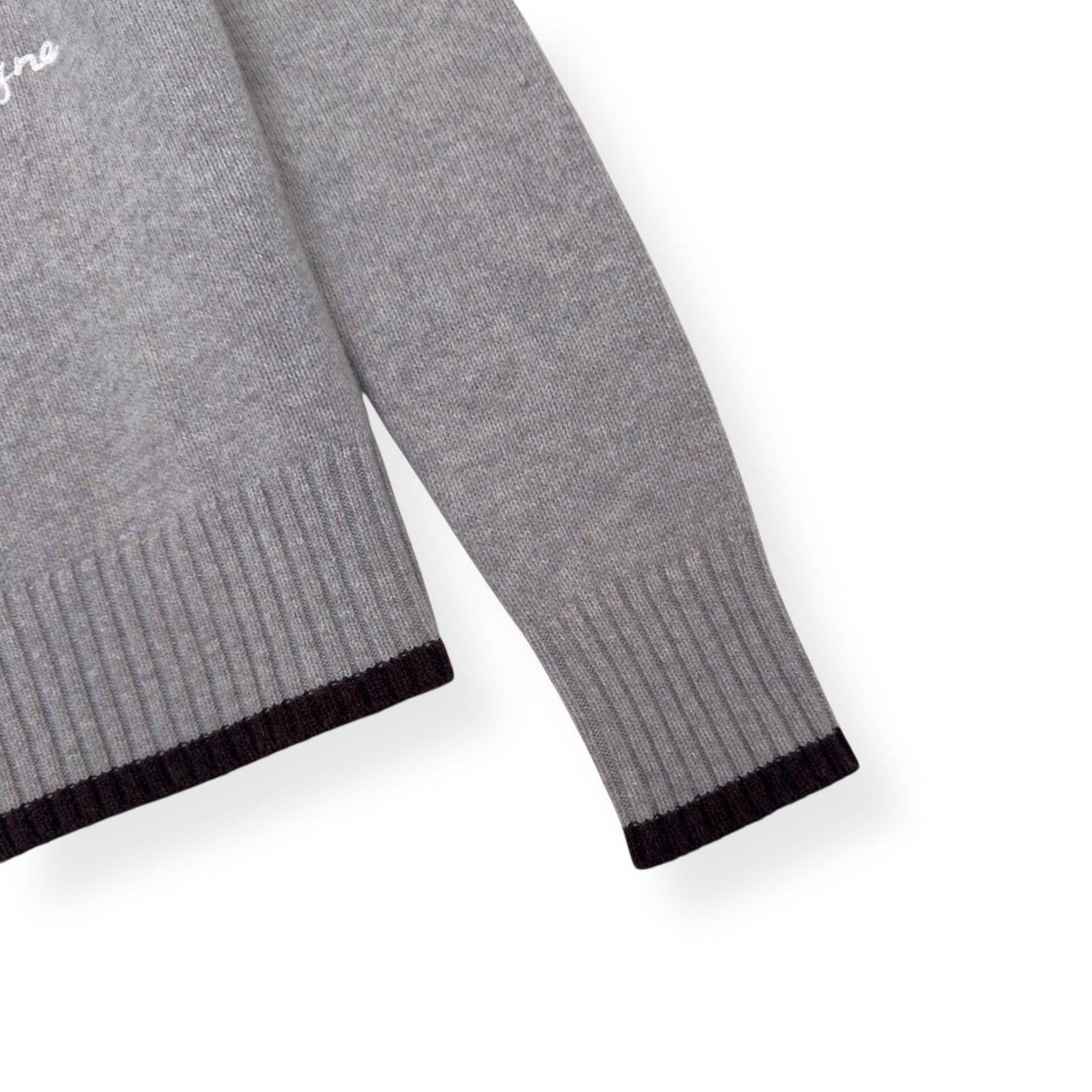 CHRISTIAN DIOR ATELIER WOOL CREWNECK SWEATER GREY M